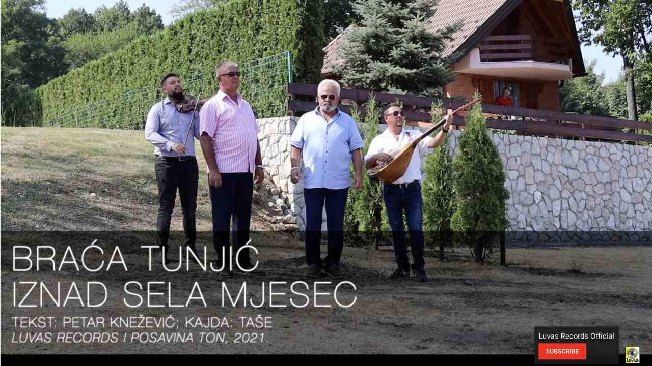 Braća Tunjić - Iznad sela Mjesec (Tekst + Video)