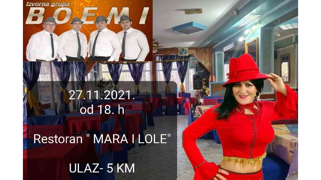 Boemi u restoranu Mara i Lole - 27.11.