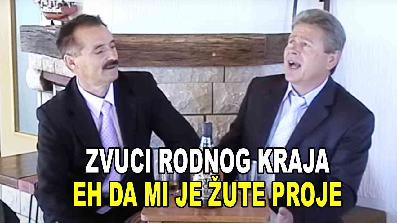 ZVUCI RODNOG KRAJA - Eh da mi je sada žute proje (TEKST + VIDEO)